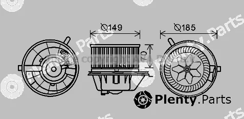 Prasco VN8337 — Electric Motor, interior blower