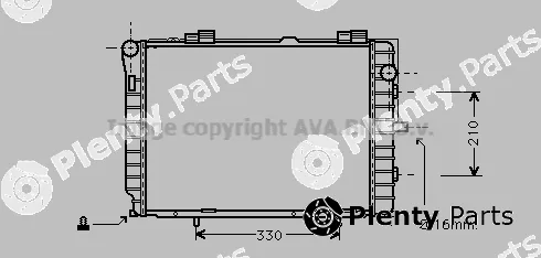 Prasco MS2229 — Radiator, engine cooling