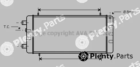 Prasco AU2015 — Radiator, engine cooling