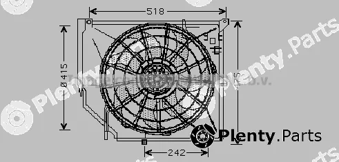 Prasco BW7502 — Fan, engine cooling