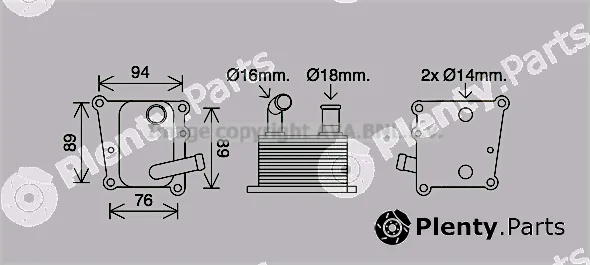 Prasco FD3598 — Oil Cooler, engine oil