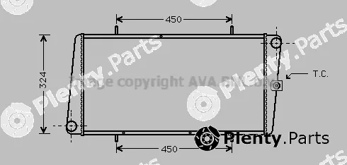 Prasco AU2025 — Radiator, engine cooling