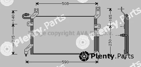 Prasco SZ5026 — Condenser, air conditioning