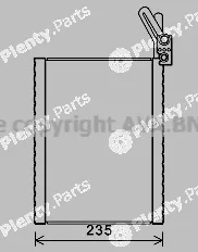 Prasco BWV476 — Evaporator, air conditioning