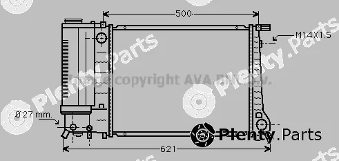 Prasco BW2083 — Radiator, engine cooling