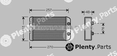 Prasco FTA6254 — Heat Exchanger, interior heating