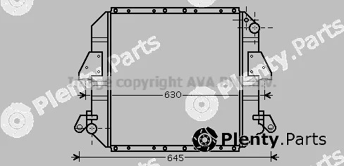 Prasco DN2317 — Radiator, engine cooling