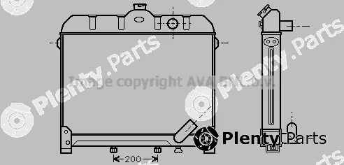Prasco MS2204 — Radiator, engine cooling