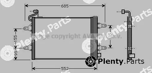 Prasco SAA5007D — Condenser, air conditioning
