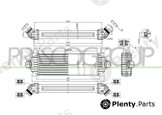 Prasco FD913N001 — Charge Air Cooler