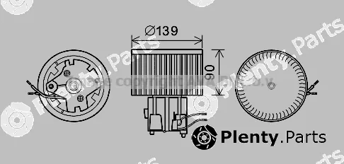 Prasco FT8441 — Electric Motor, interior blower