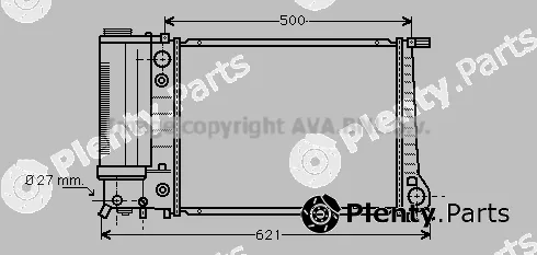 Prasco BW2106 — Radiator, engine cooling