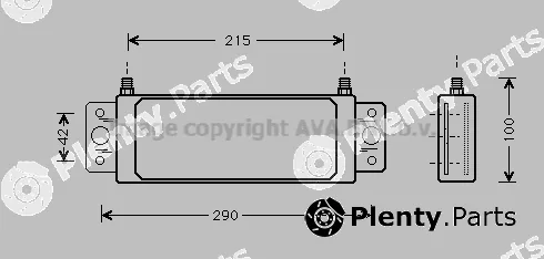 Prasco AL3050 — Oil Cooler, engine oil