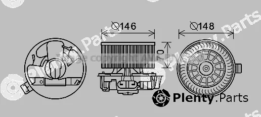 Prasco RT8575 — Electric Motor, interior blower