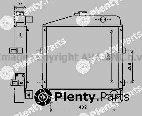 Prasco CS2023 — Radiator, engine cooling