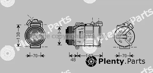 Prasco BWK015 — Compressor, air conditioning