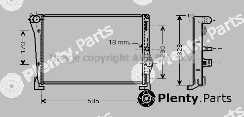 Prasco LC2088 — Radiator, engine cooling