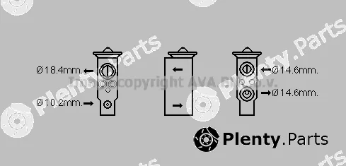 Prasco DN1379 — Expansion Valve, air conditioning