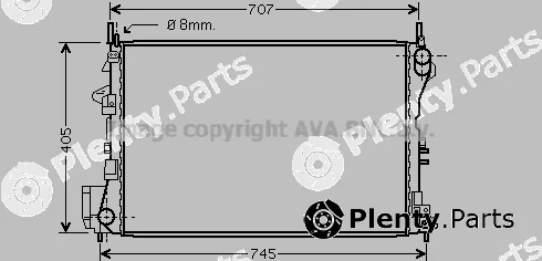 Prasco OL2339 — Radiator, engine cooling