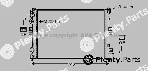 Prasco CNA2079 — Radiator, engine cooling