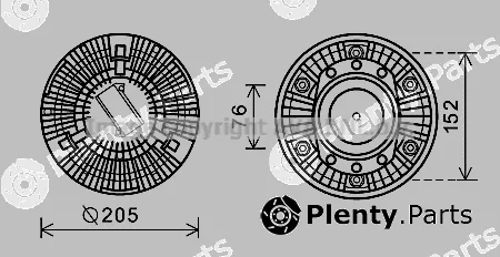 Prasco DFC050 — Clutch, radiator fan
