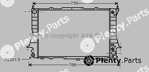 Prasco AI2101 — Radiator, engine cooling