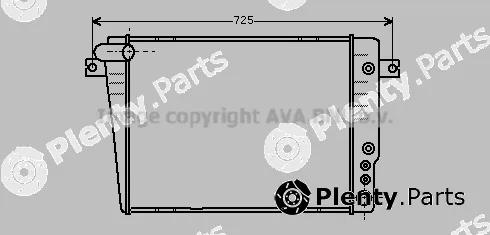 Prasco BW2035 — Radiator, engine cooling