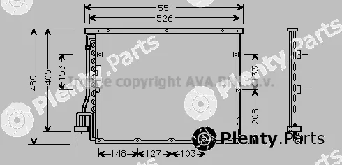 Prasco BW5148 — Condenser, air conditioning