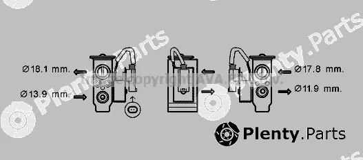 Prasco BW1431 — Expansion Valve, air conditioning