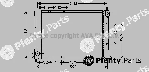 Prasco AU2149 — Radiator, engine cooling