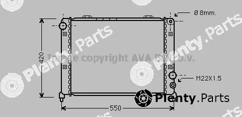 Prasco AL2035 — Radiator, engine cooling