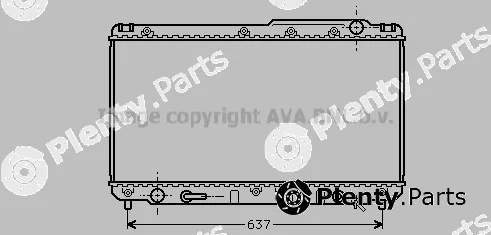 Prasco TO2229 — Radiator, engine cooling