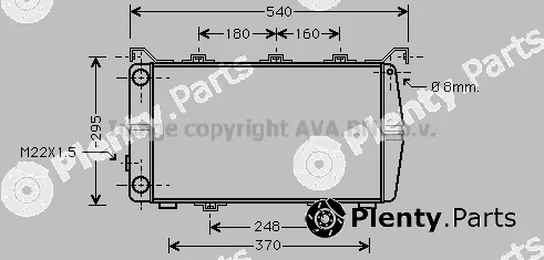 Prasco WG2001 — Radiator, engine cooling