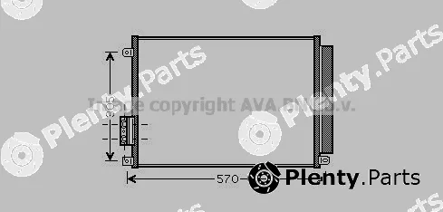 Prasco FT5347D — Condenser, air conditioning