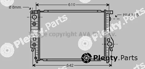 Prasco BW2048 — Radiator, engine cooling