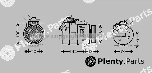 Prasco BWK317 — Compressor, air conditioning