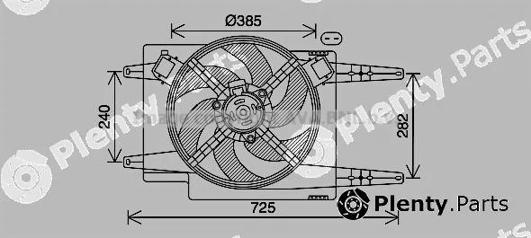Prasco AL7525 — Fan, engine cooling