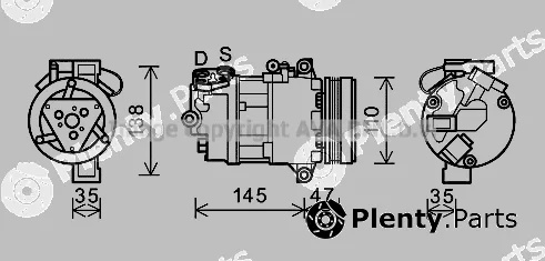 Prasco BWAK395 — Compressor, air conditioning