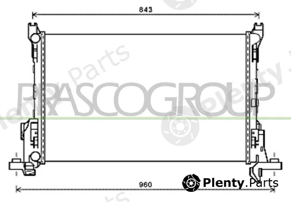 Prasco FT900R001 — Radiator, engine cooling PrascoSelection