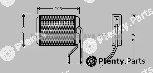Prasco DWA6026 — Heat Exchanger, interior heating