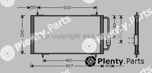 Prasco AU5147 — Condenser, air conditioning