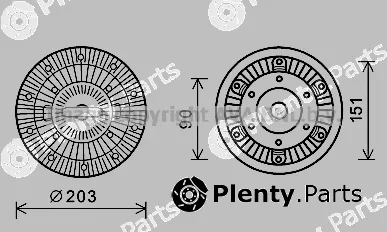 Prasco REC105 — Clutch, radiator fan
