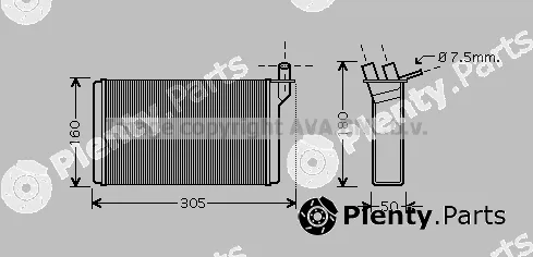 Prasco LA6018 — Heat Exchanger, interior heating