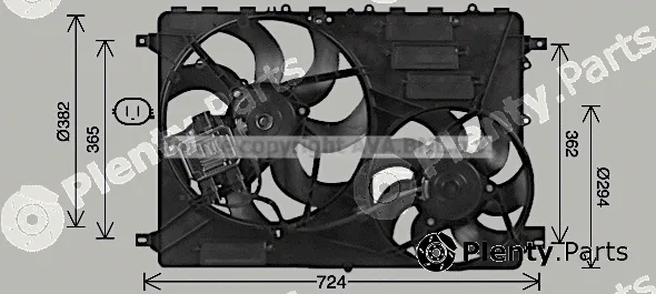 Prasco AU7506 — Fan, engine cooling