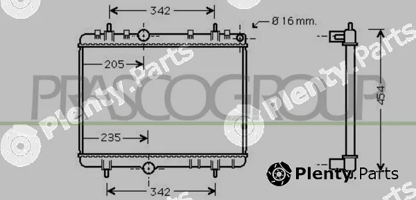 Prasco CI424R015 — Radiator, engine cooling PrascoSelection