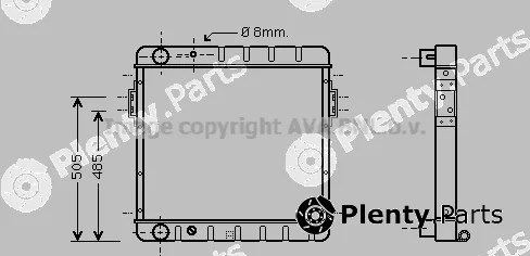 Prasco FD2058 — Radiator, engine cooling