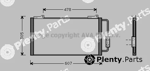 Prasco AU5139 — Condenser, air conditioning