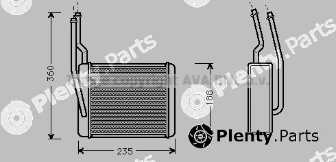 Prasco FD6272 — Heat Exchanger, interior heating