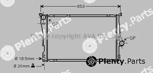 Prasco BWA2278 — Radiator, engine cooling
