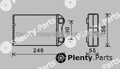 Prasco BW6426 — Heat Exchanger, interior heating
